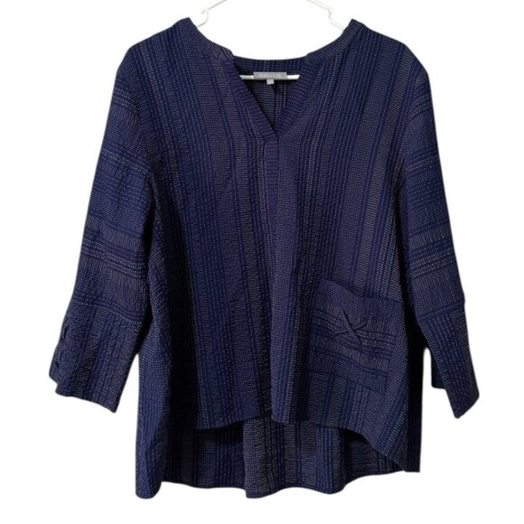 Habitat Clothes To live In Long Sleeve Tunic Top Front Pocket Women Size Medium - Picture 1 of 10